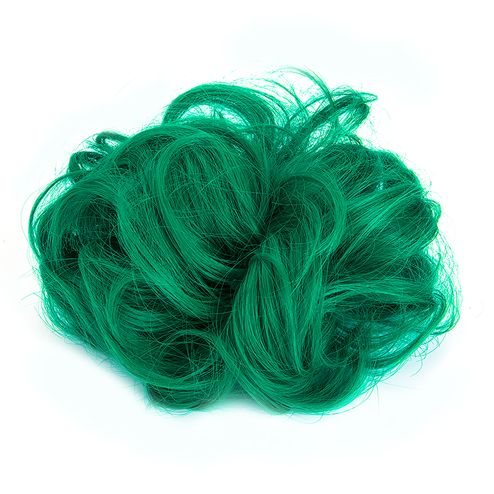 Real Natural Curly Messy Bun Hair Piece Scrunchie Hair Extensions As Human HSL - Picture 73 of 88