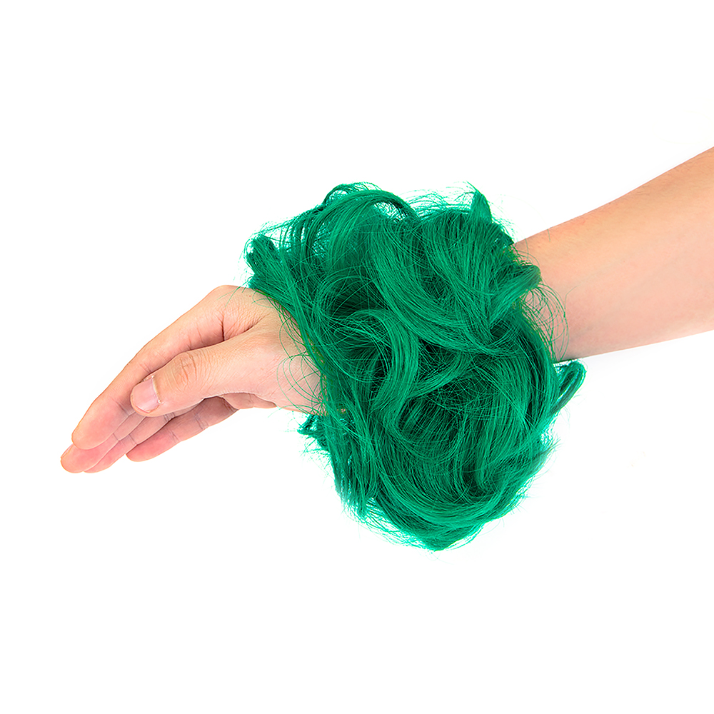 Real Natural Curly Messy Bun Hair Piece Scrunchie Hair Extensions As Human HSL - Picture 75 of 88