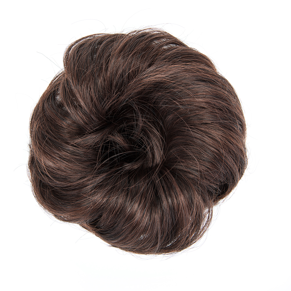 Real Natural Curly Messy Bun Hair Piece Scrunchie Hair Extensions As Human HSL - Picture 77 of 88