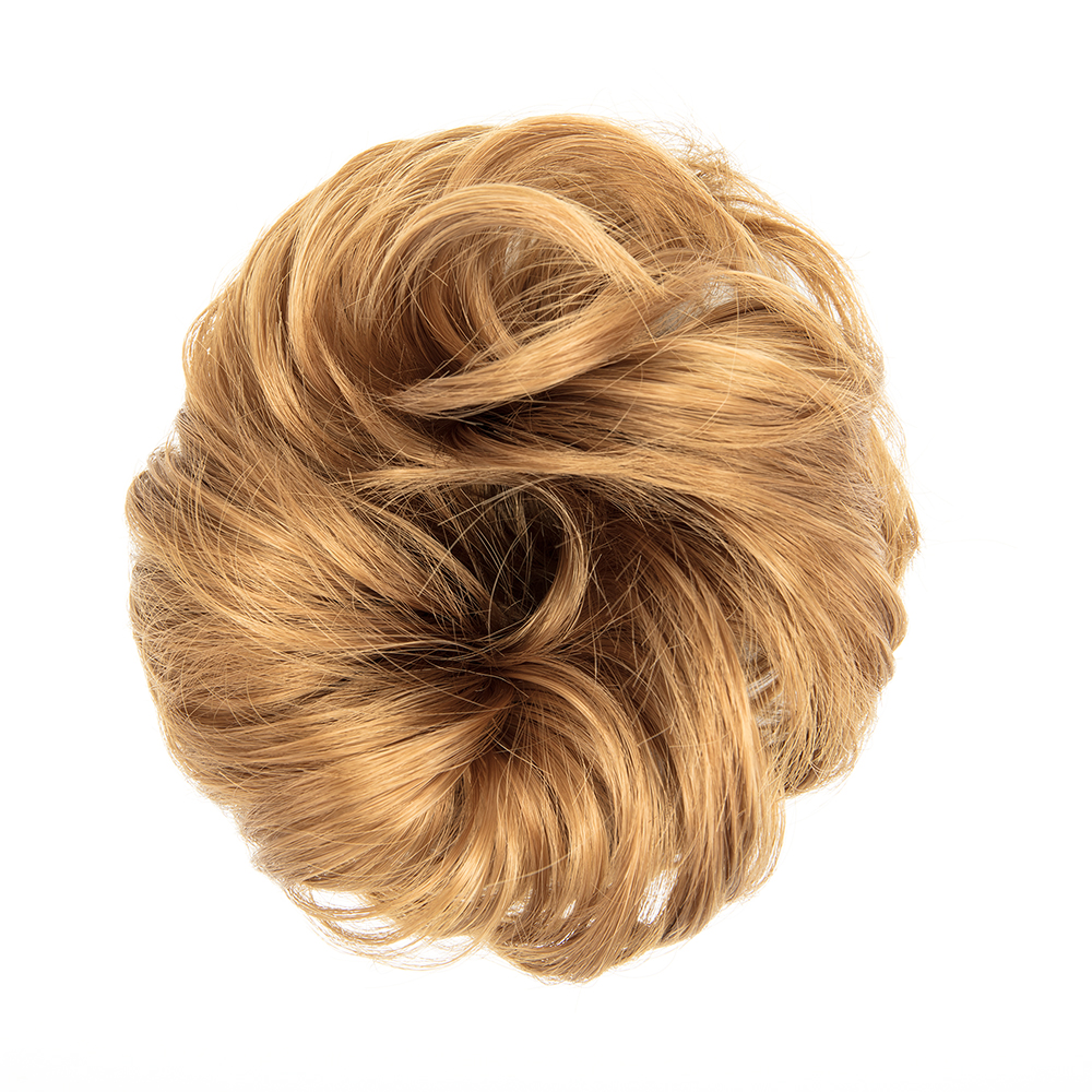 Real Natural Curly Messy Bun Hair Piece Scrunchie Hair Extensions As Human HSL - Picture 80 of 88