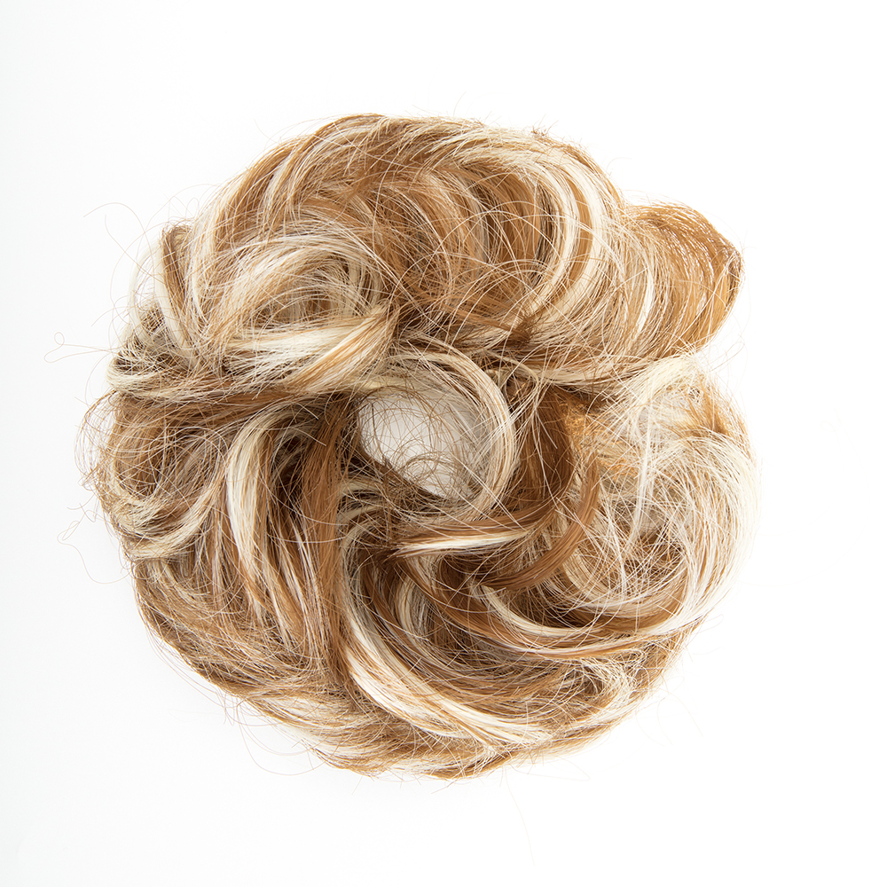 Real Natural Curly Messy Bun Hair Piece Scrunchie Hair Extensions As Human HSL - Picture 83 of 88