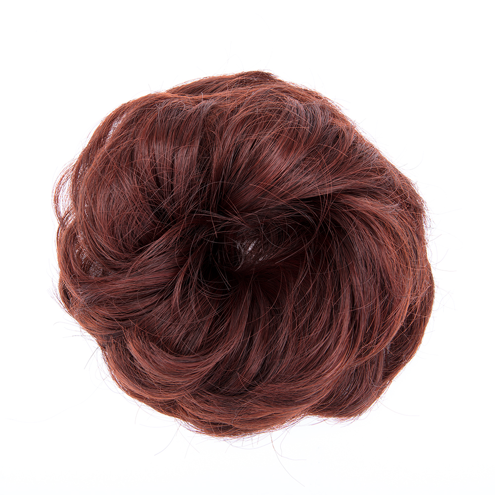 Real Natural Curly Messy Bun Hair Piece Scrunchie Hair Extensions As Human HSL - Picture 87 of 88