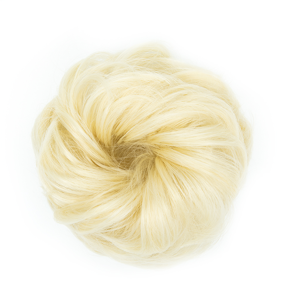 Real Natural Curly Messy Bun Hair Piece Scrunchie Hair Extensions As Human HSL - Picture 88 of 88