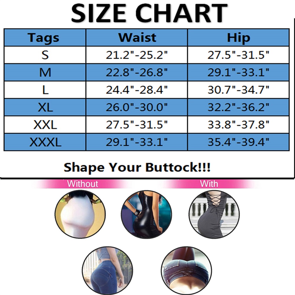 Damen Po-Lifting und Hüftverstärker Booty gepolsterte Unterwäsche Höschen Shaper Slip US - Bild 17 von 25