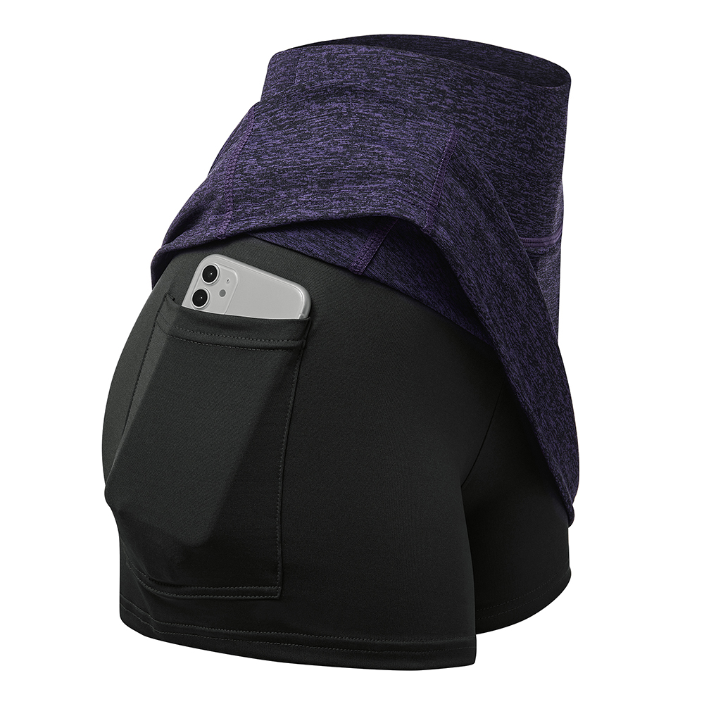 Women Tennis Skirts Inner Shorts Elastic Active Sports Golf Skorts with Pockets - Picture 16 of 29