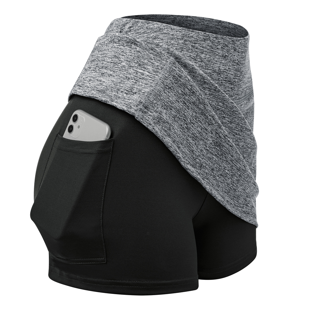 Women Tennis Skirts Inner Shorts Elastic Active Sports Golf Skorts with Pockets - Picture 21 of 29