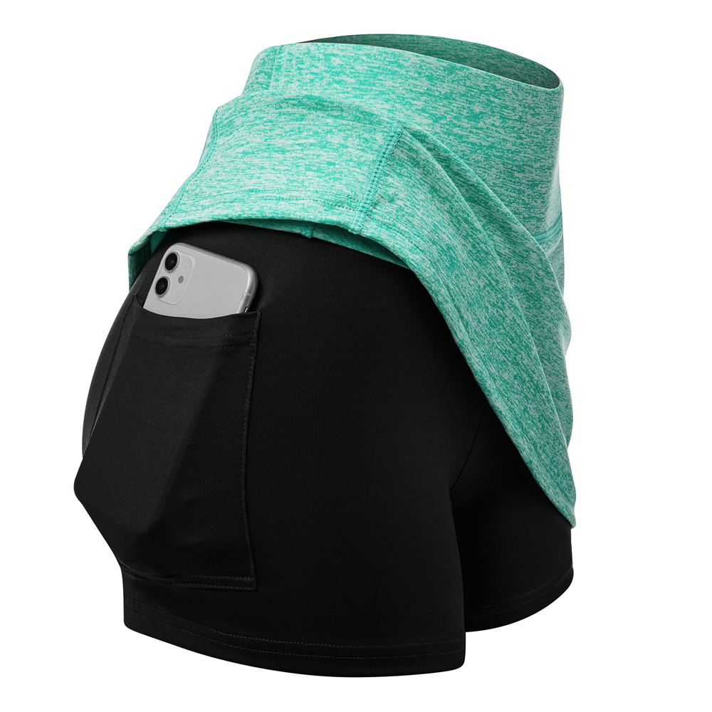Women Tennis Skirts Inner Shorts Elastic Active Sports Golf Skorts with Pockets - Picture 26 of 29