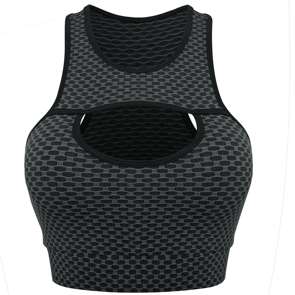 New Women Sport Bras No Steel Ring Support Tank Gather Chest High impact Vest US - Picture 16 of 26