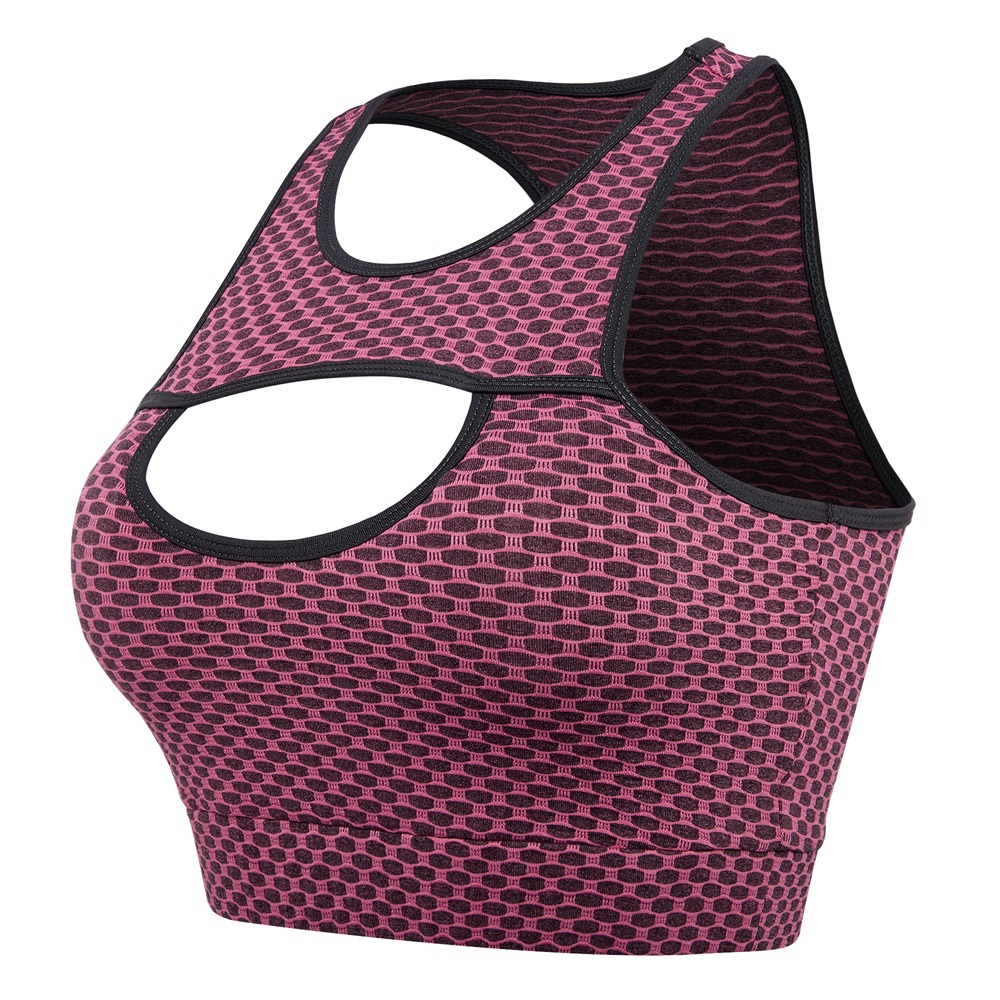 New Women Sport Bras No Steel Ring Support Tank Gather Chest High impact Vest US - Picture 25 of 26