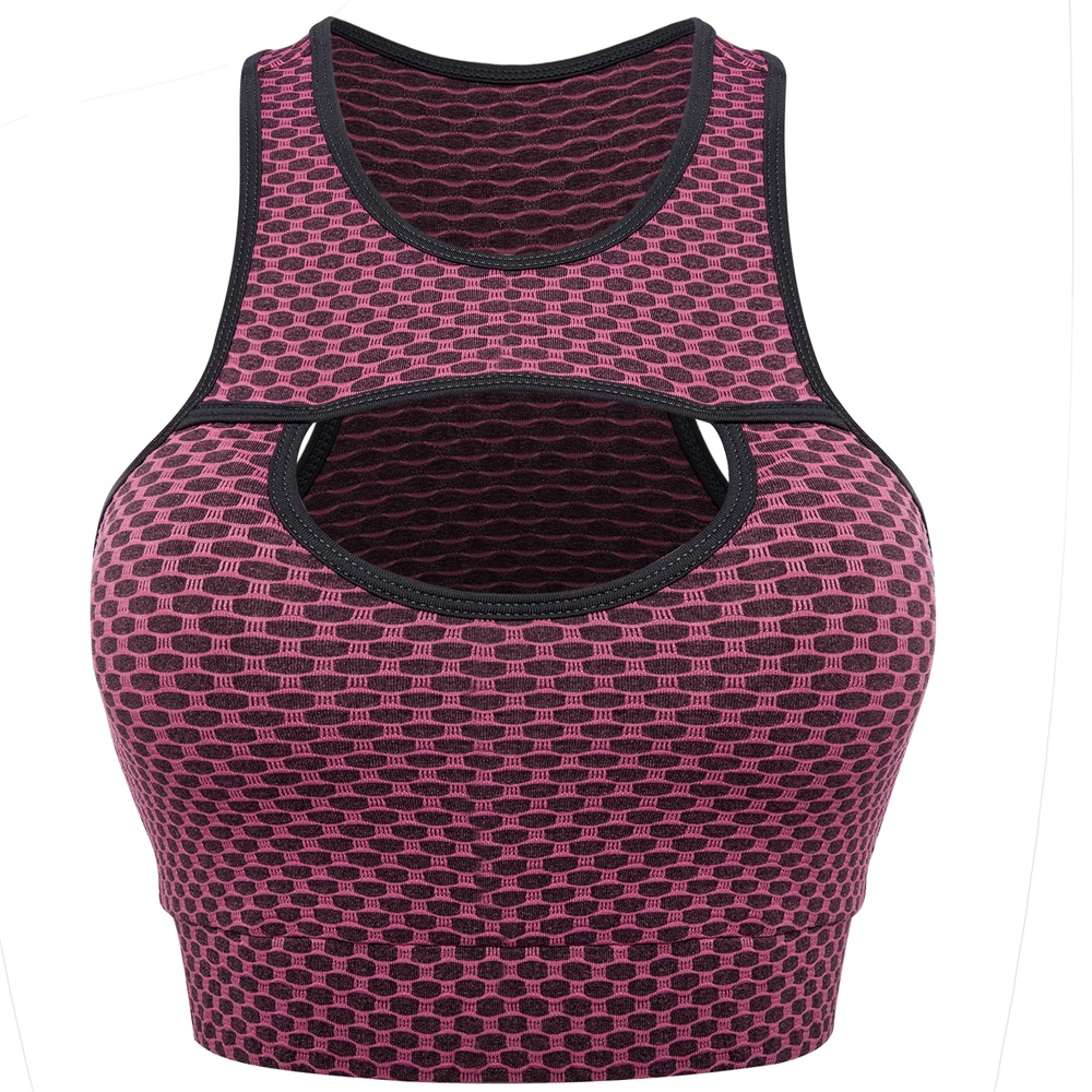 New Women Sport Bras No Steel Ring Support Tank Gather Chest High impact Vest US - Picture 26 of 26