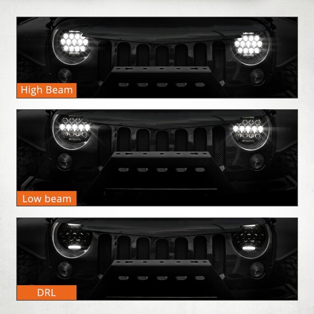 Koplampen Auto 7 Inch LED Koplampen Koplamp Koplamp Voor Suzuki Voor Samurai Voor Toyota Voor Land