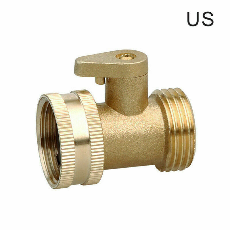 2pcs 3/4 Inch Heavy Duty Brass Garden Nozzle Solid Hose Connector Shut