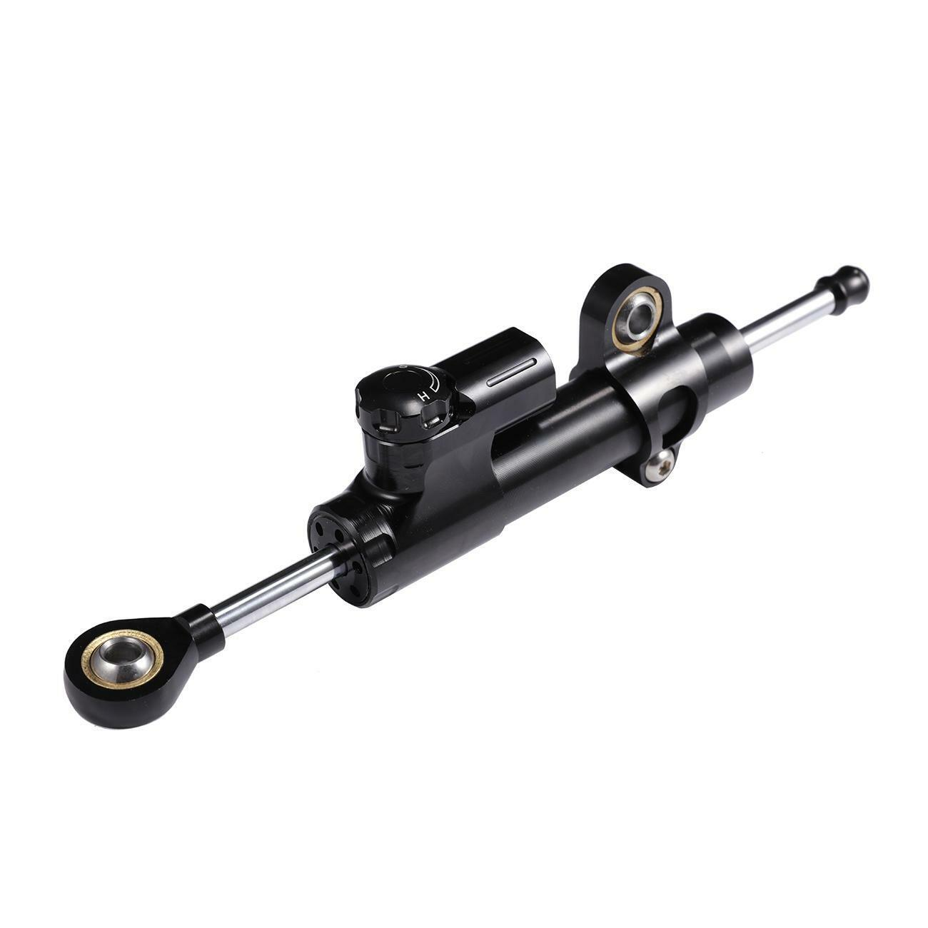 Steering Damper Stabilizer For Harley Dyna, Softail, Road King, Street Glide – Black, 10"