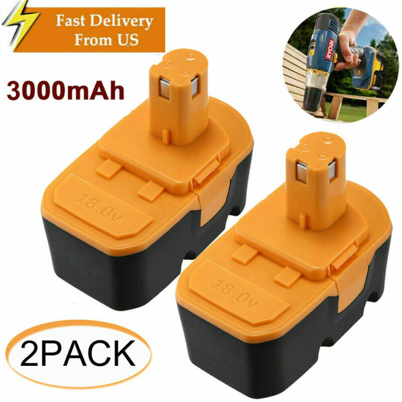 2PK 3.0AH 18V Battery for Ryobi ONE+ P100 P101 P105