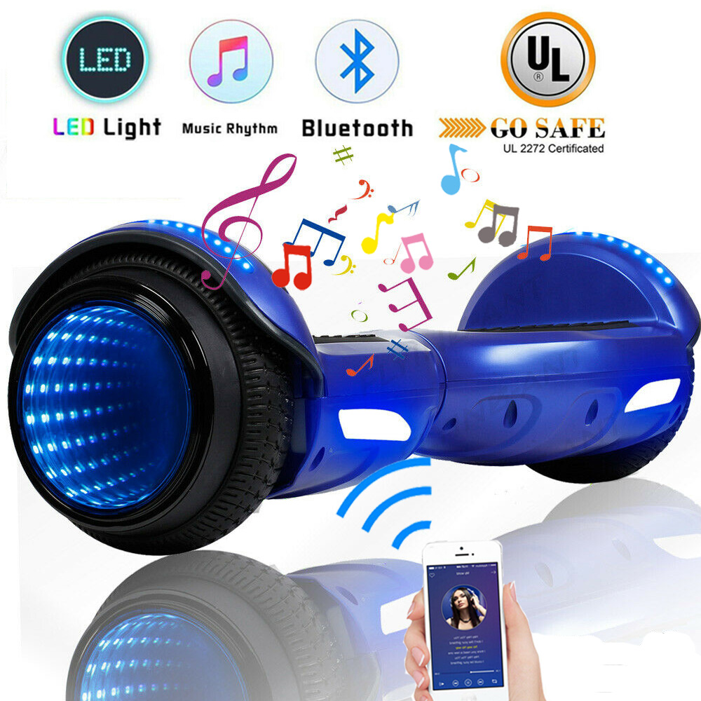 6.5/" Hoverboard Bluetooth Electric Self Balance Scooter Bag Tunnel LED Girl Gift