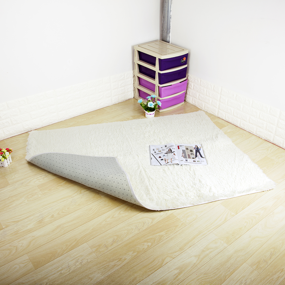 Fluffy Carpet Anti-Slip Pile Carpet Rectangular Floor Mat Modern Style USA - Picture 52 of 96
