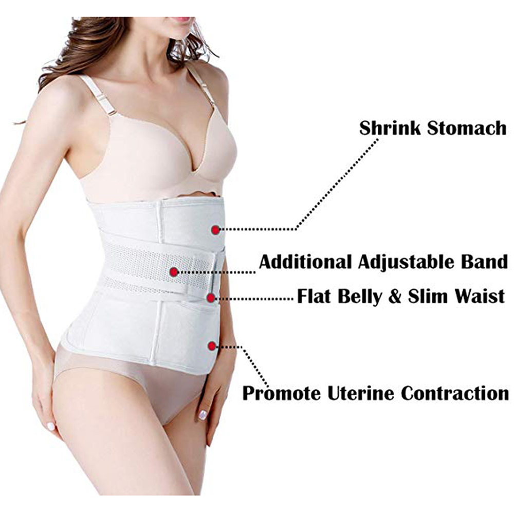 Women Body Shaper Belly Wrap Band Postpartum Belt Support Belly Recovery Girdle 