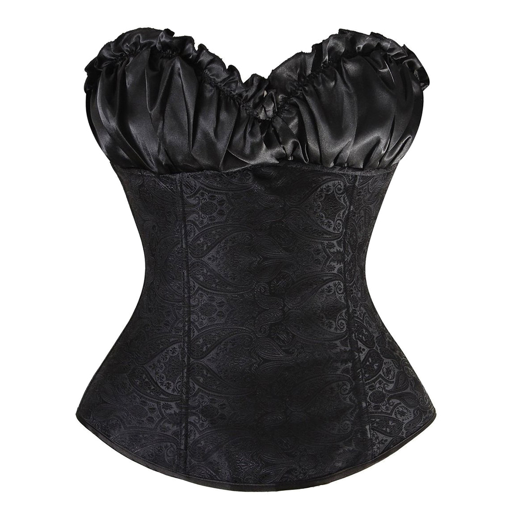 Black Lace Underwire Sexy Lace Bustier With Contrast Overbust And Garter  Belt Sexy Lingerie For Women From Bestielady, $12.7