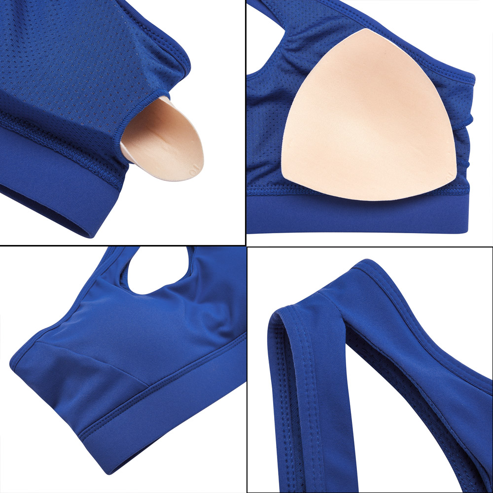 New Women Sports Yoga Underwear Cross Sling Single Shoulder Hollow Short  Top US