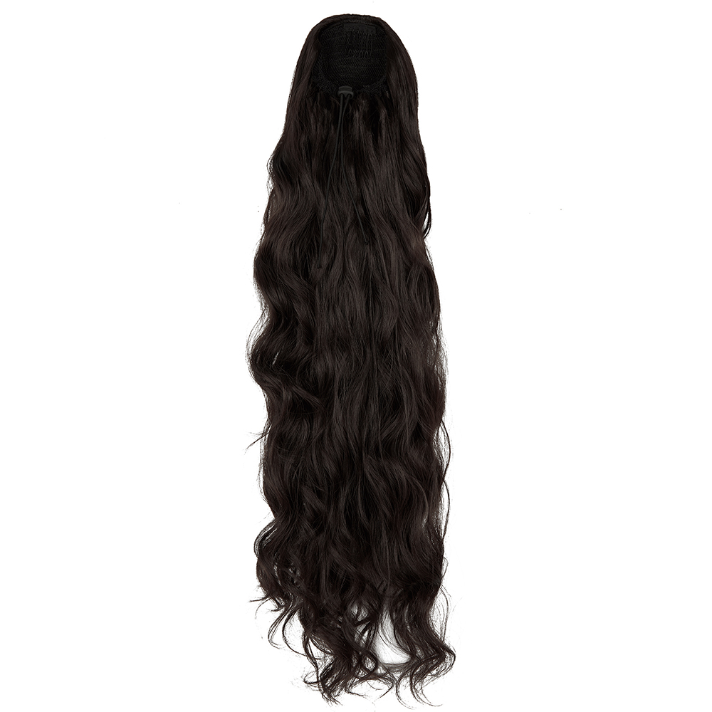 24'' Drawstring Curly Ponytail Pony Hair Afro Kinky Synthetic Ponytail Extension - Picture 14 of 19