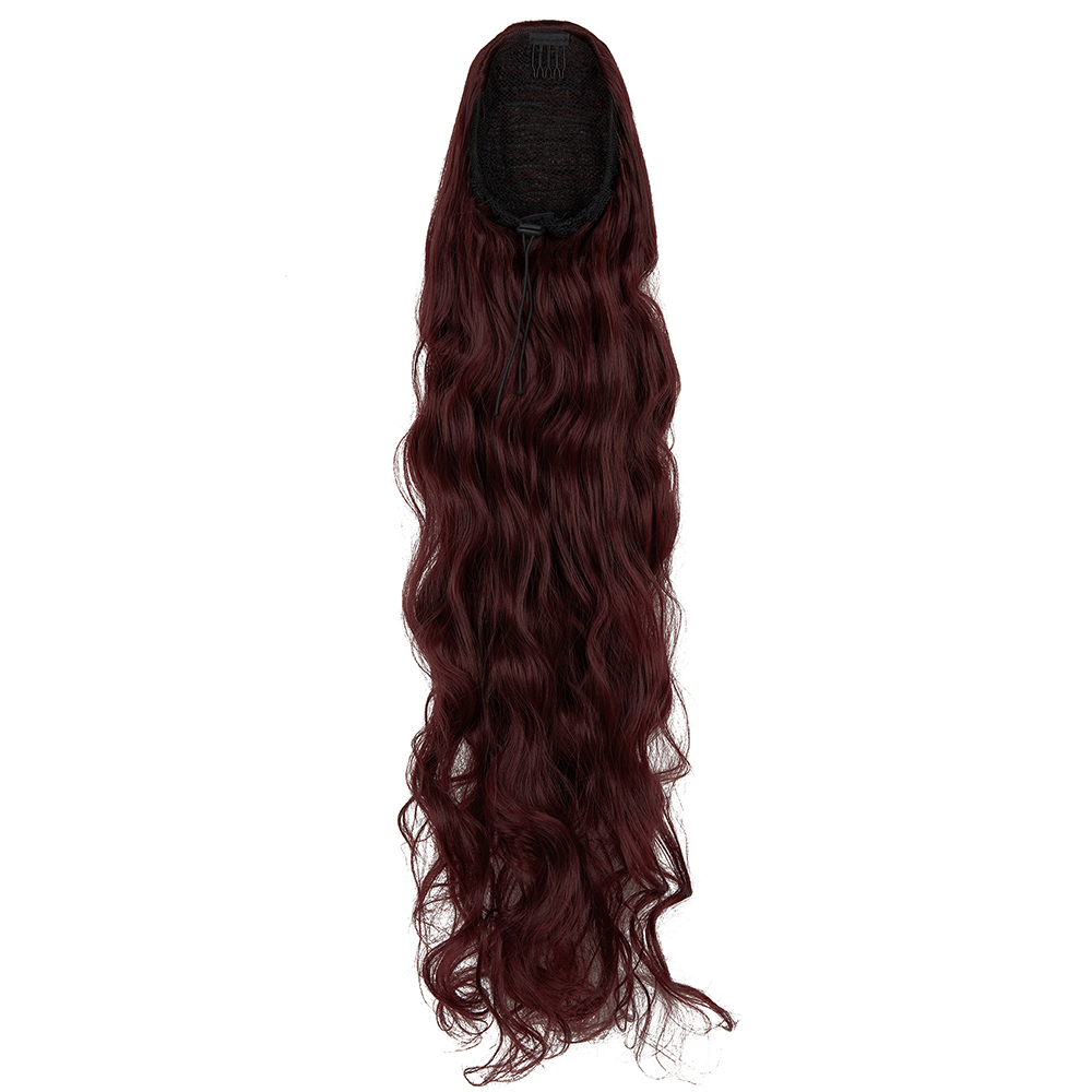 24'' Drawstring Curly Ponytail Pony Hair Afro Kinky Synthetic Ponytail Extension - Picture 17 of 19