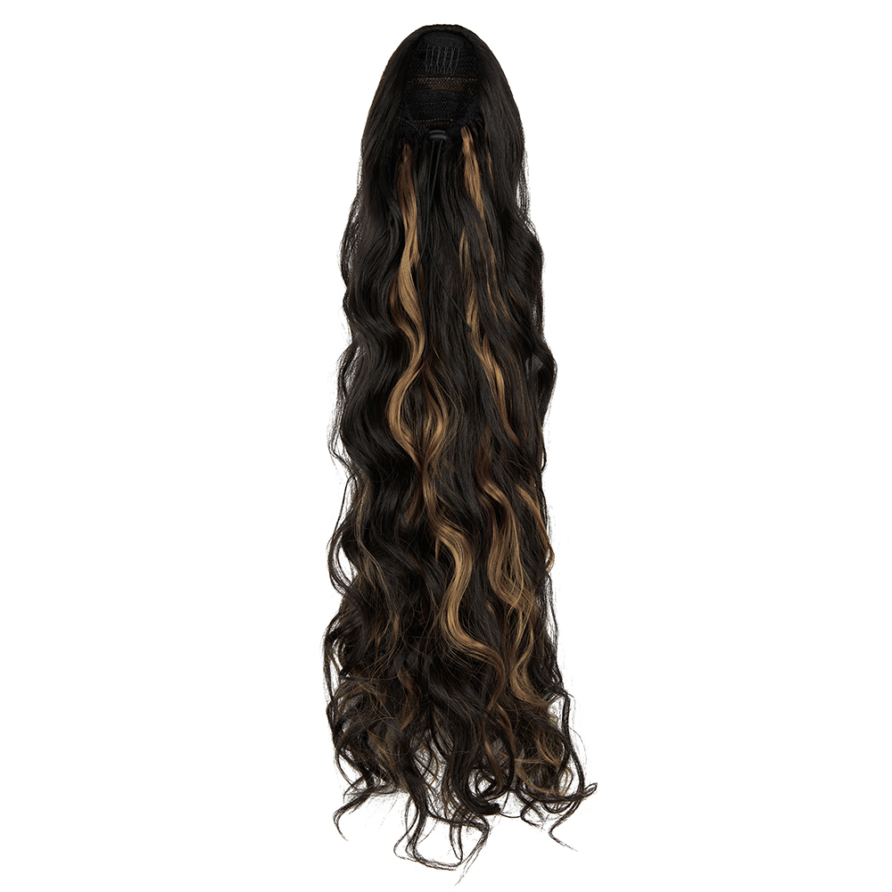 24'' Drawstring Curly Ponytail Pony Hair Afro Kinky Synthetic Ponytail Extension - Picture 18 of 19