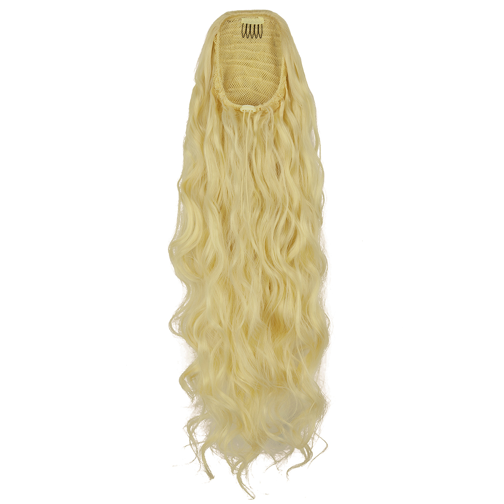 24'' Drawstring Curly Ponytail Pony Hair Afro Kinky Synthetic Ponytail Extension - Picture 19 of 19