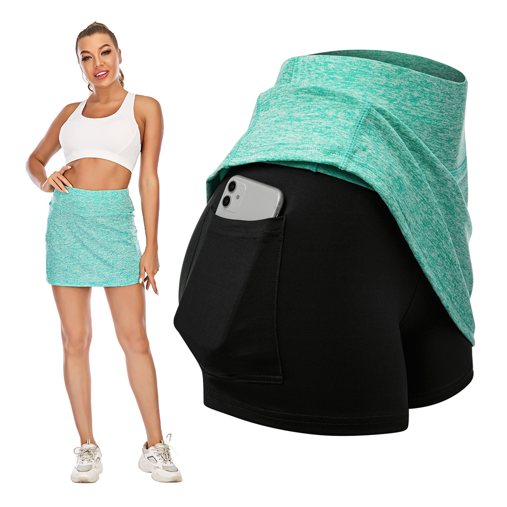 Hot Sexy 2-In-1 Skort Light weight Skirt Casual Tennis Golf Fashion Short Skirt