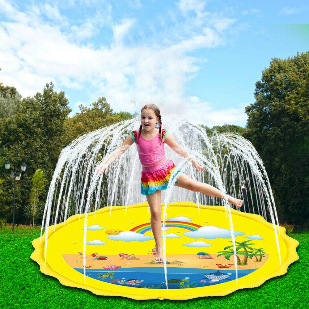 Sprinkler Splash Play Mat Pad Inflatable Outside Water Toy ...