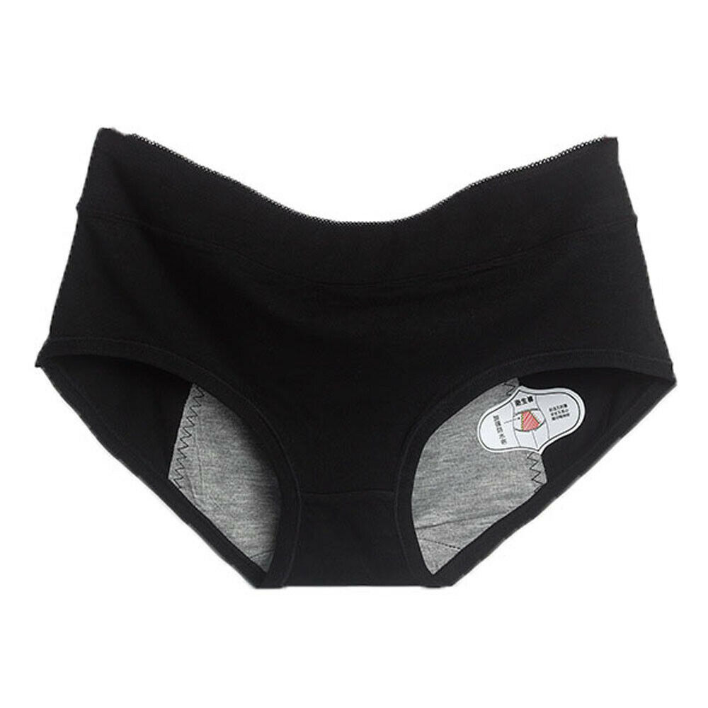 5 Pack Womens Period Underwear Leak Proof Cotton Briefs Girls Menstrual ...