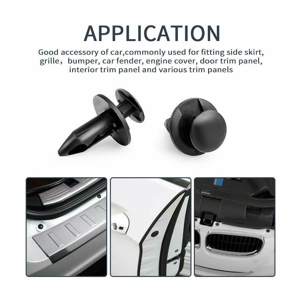 100PCS Fender Clips Body Rivets for Polaris RZR 500 570 800 900 1000 XP