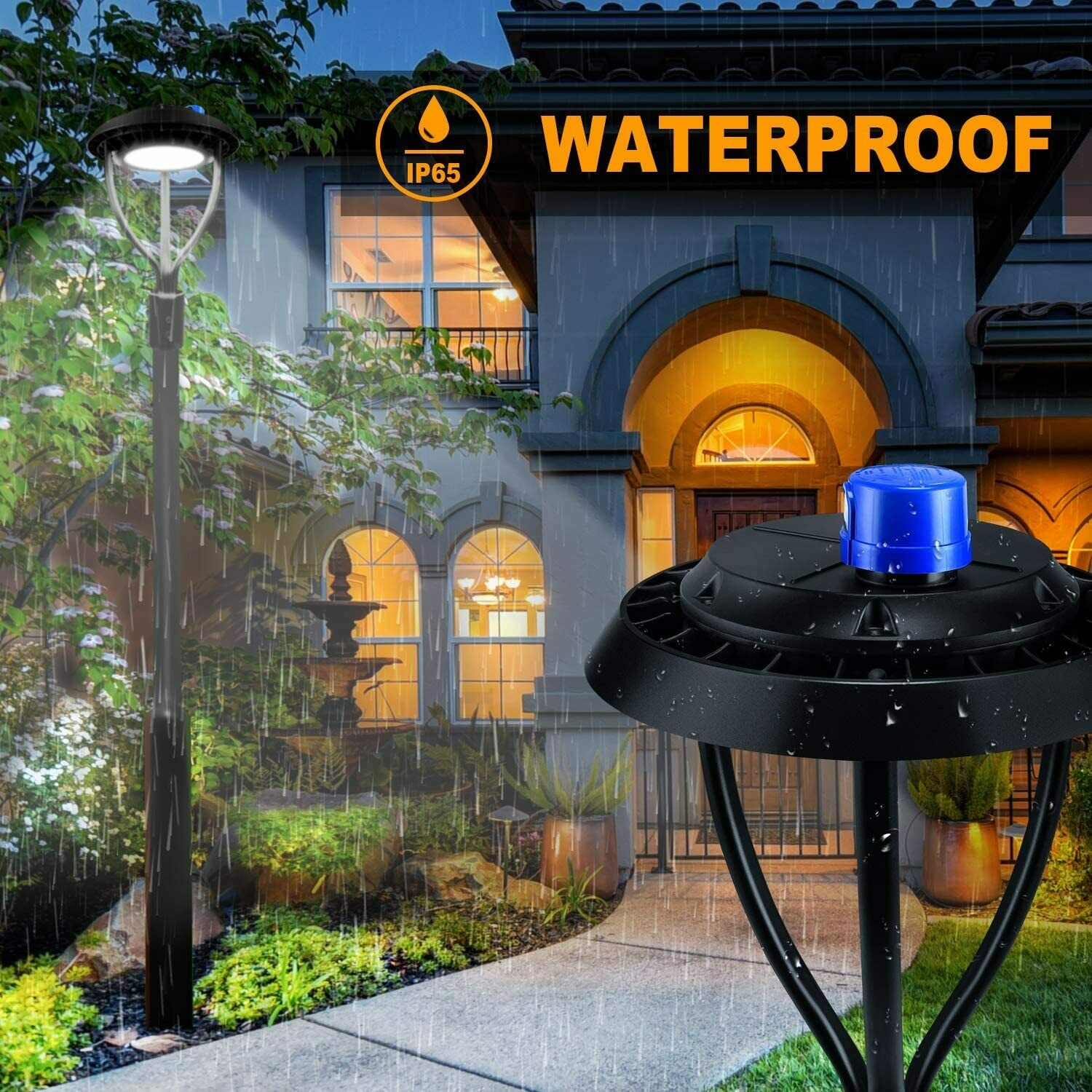 150W Led Circular Post Top Pole Light Dusk to Dawn LED Street Yard Area