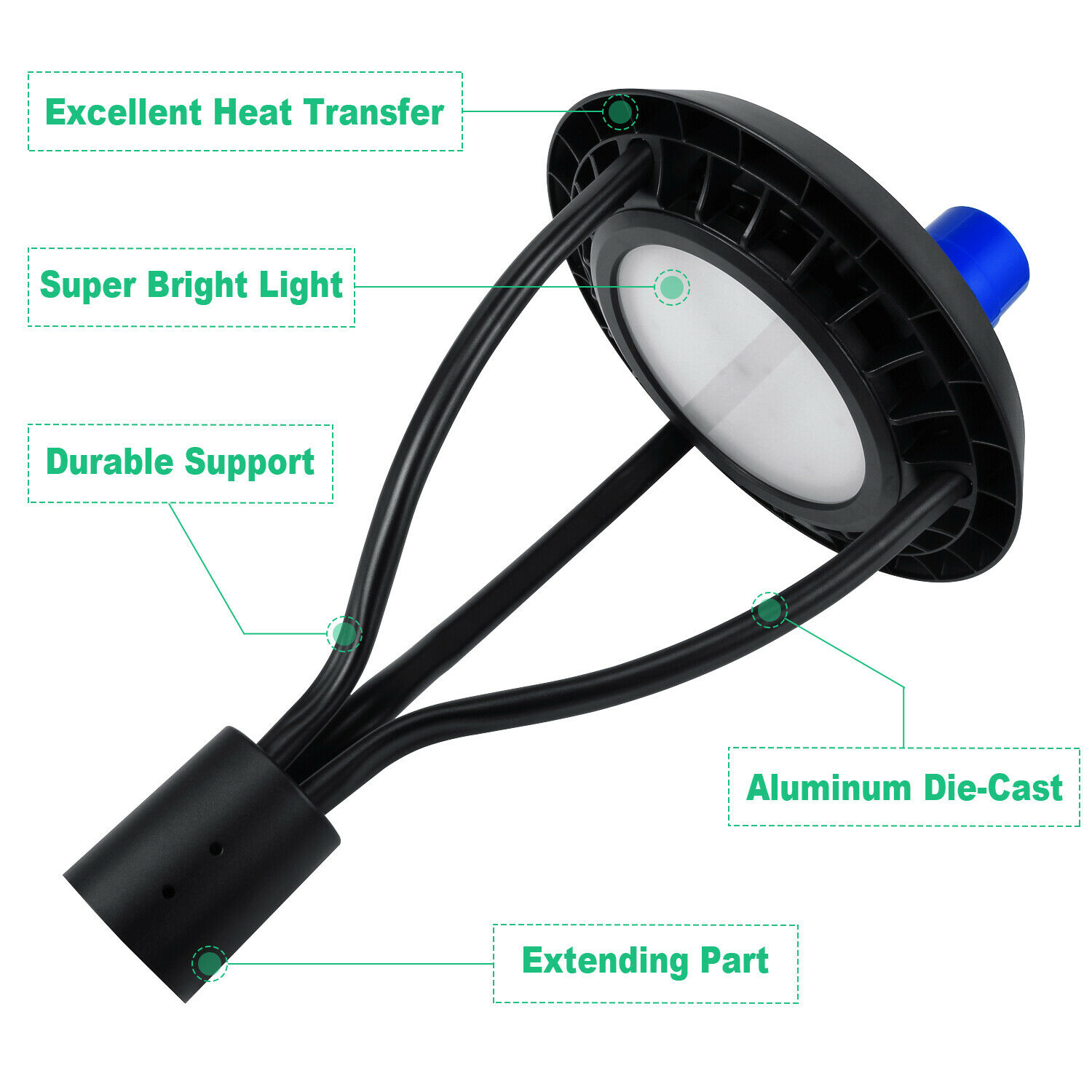 Led Post Top Pole Lights with Photocell 100W LED Circular Area Light