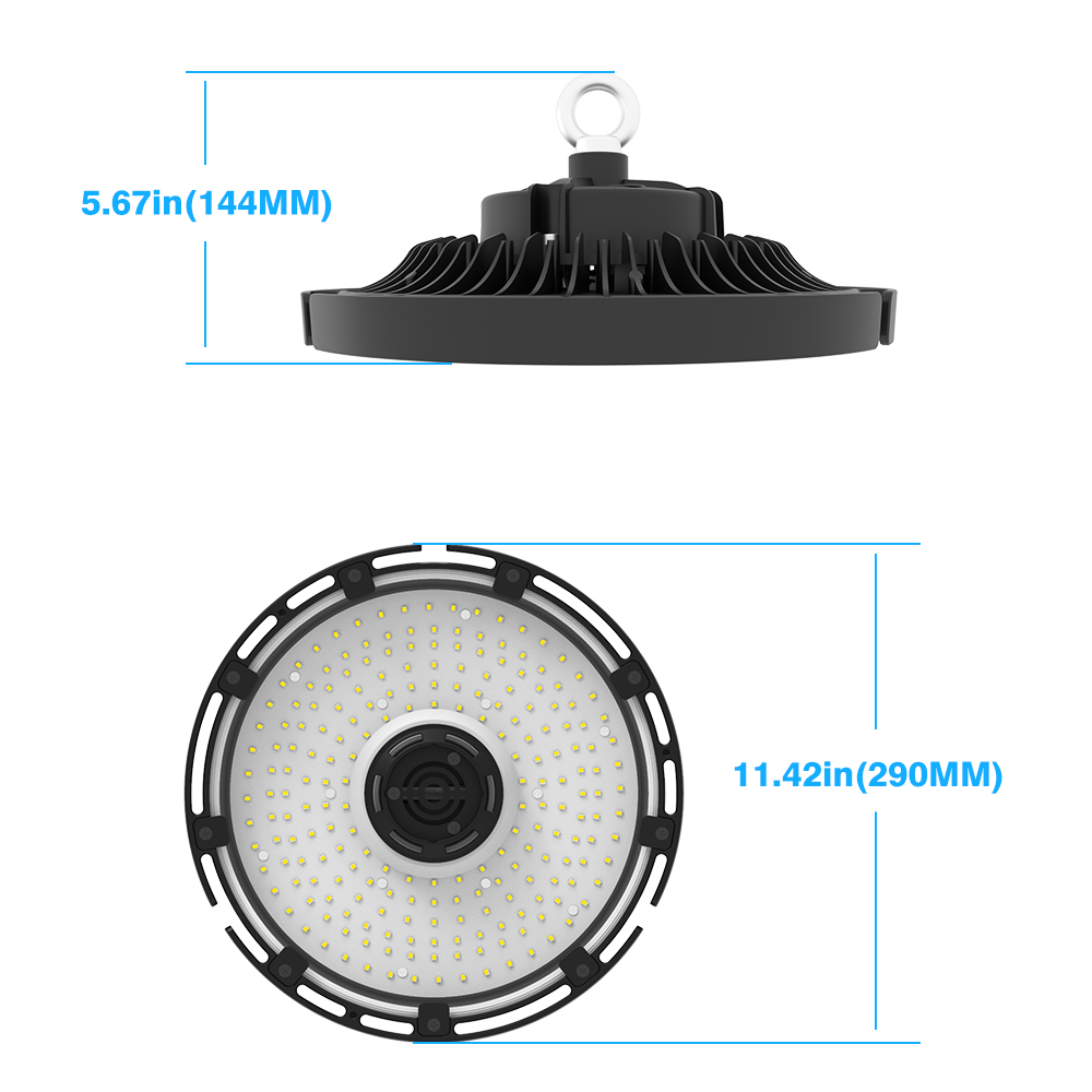 LED High Bay Lights UFO 100W 150W 200W 240W Warehouse Led Shop Light Fixture DLC - Picture 11 of 18