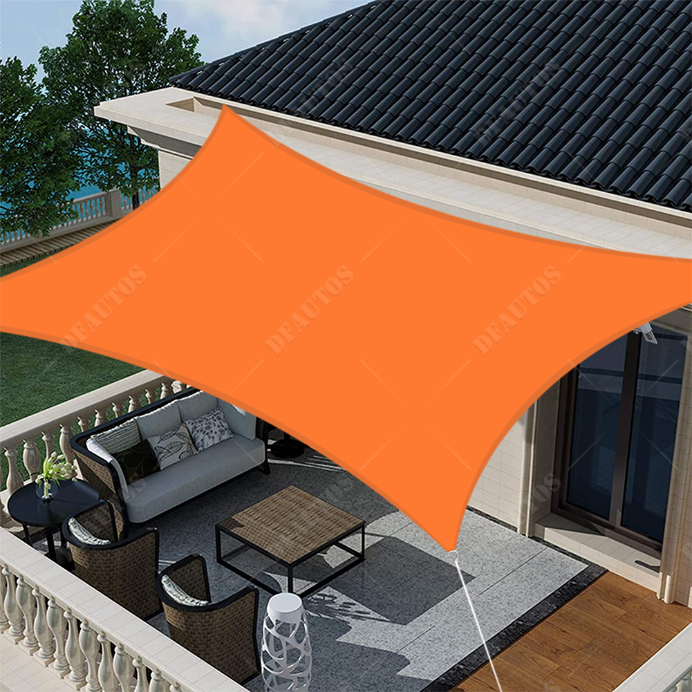 Waterproof Sun Shade Sail Patio Pool Top Cover Canopy 300D UV Outdoor Awnings 
