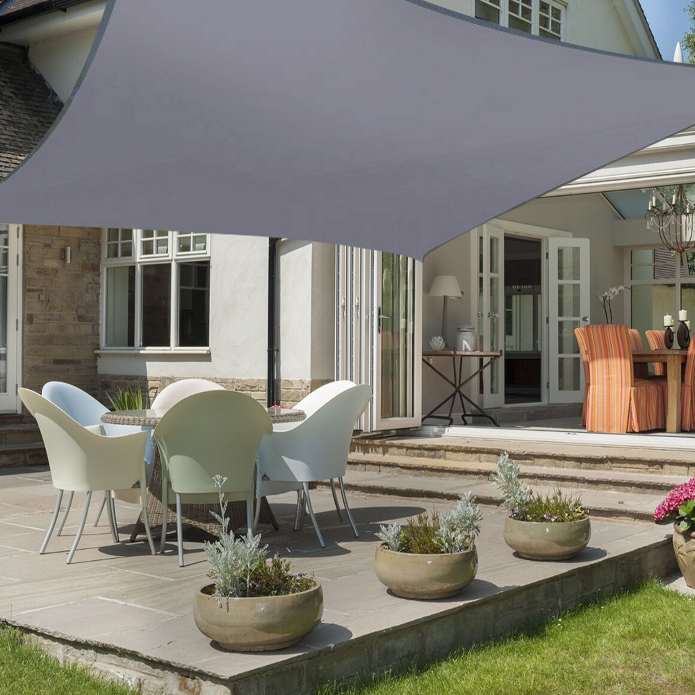 Details about   300D Sun Shade Sail Patio Outdoor Canopy Awning Block Top Cover Rectangle 