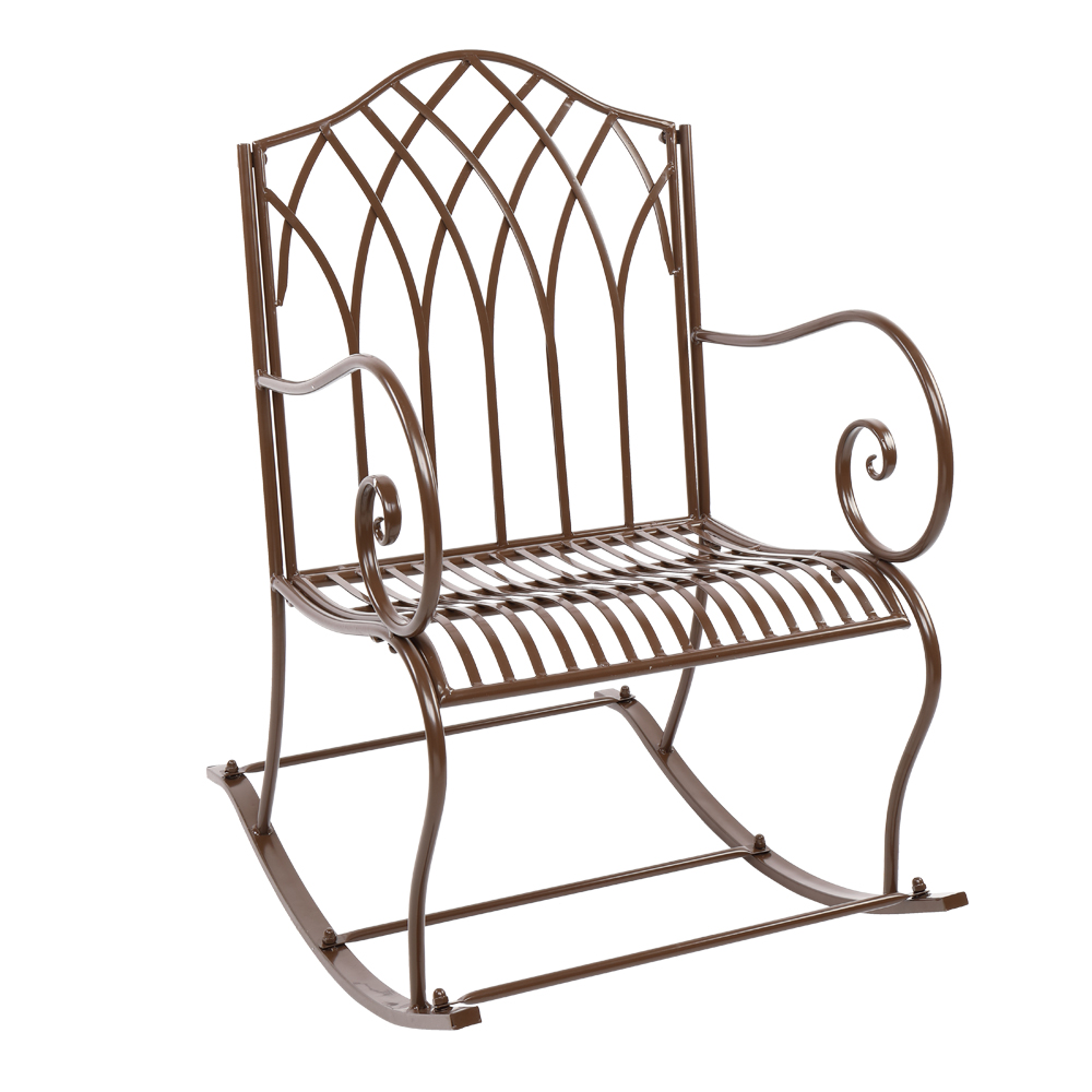 Details about   Outdoor Iron Rocking Chair Patio Porch Rocker Patio Furniture Home Indoor US 