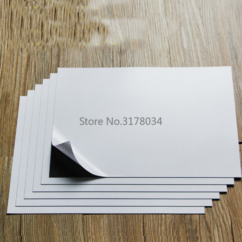 A4 Soft Rubber Magnetic Sheet Inkjet Print Paper Board Strong Flexible 0.3mm
