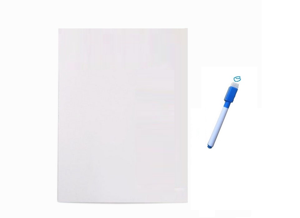 A5 Magnetic Whiteboard Fridge Magnets Dry Wipe Marker Eraser Record Board Home 