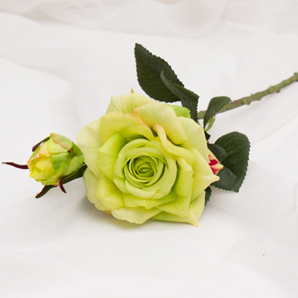 2 Heads Artificial Flowers Rose Bouquet Vivid Bride Home Wedding Floral Decor 