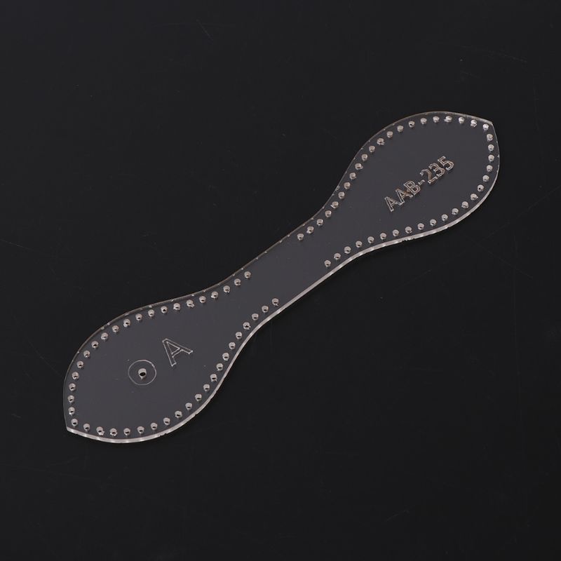 Acrylic Stencil Template DIY Leather Handmade Craft Key Buckle Sewing Pattern