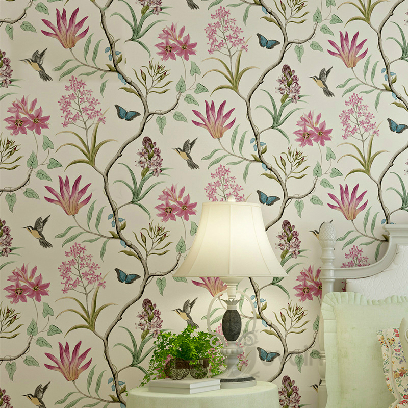 Featured image of post Pink Floral Wallpaper Bedroom