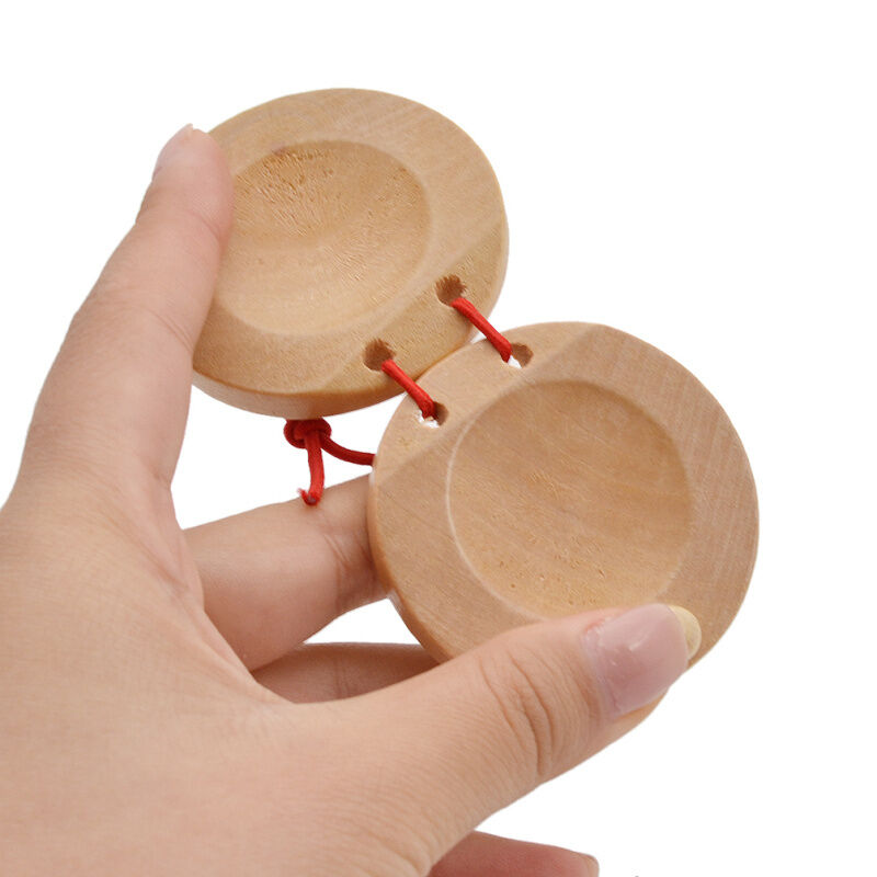 1 Pair Spanish Flamenco Wooden Percussion Musical Instrument
