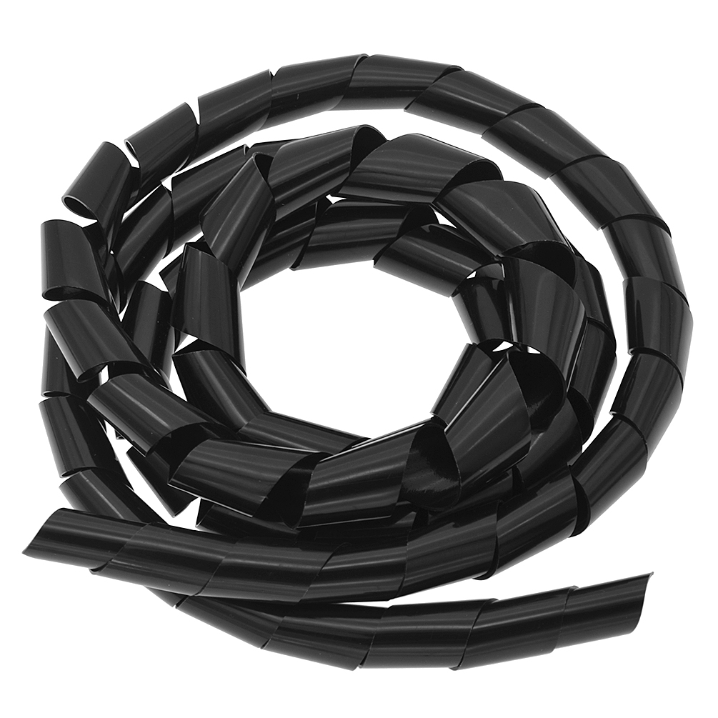 2M Cable Hide Wrap Tube Wire Spiral Organizer Management Flexible Cord Tool 25mm - Picture 11 of 13
