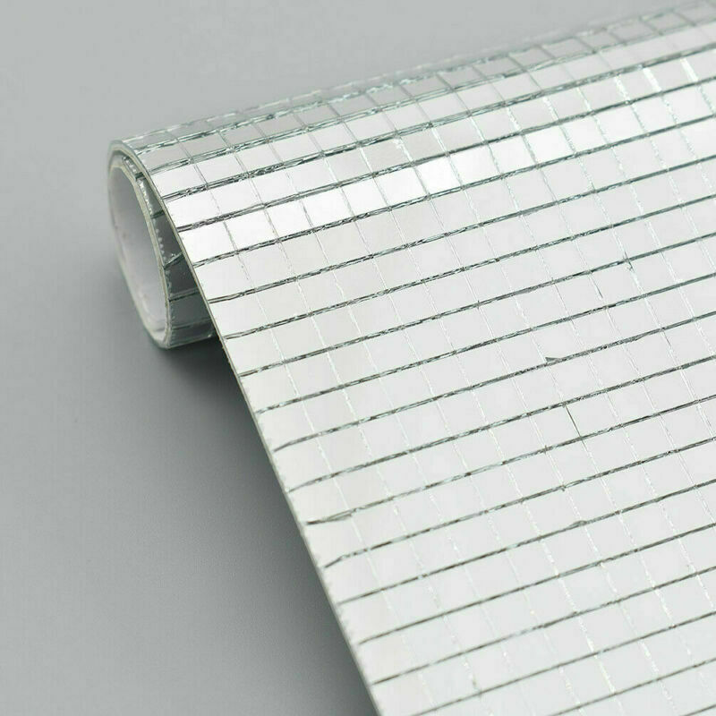 4 Style Roll Mirror Mosaic Tiles Self Adhesive Mini Square Glass DIY Craft Decor - Picture 15 of 30
