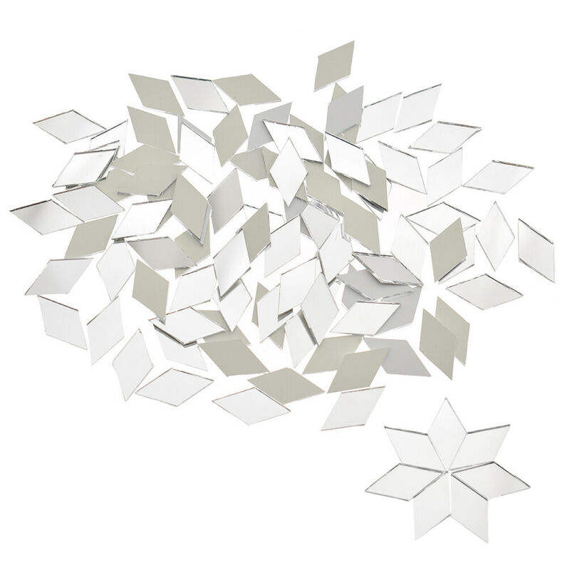 4 Style Roll Mirror Mosaic Tiles Self Adhesive Mini Square Glass DIY Craft Decor - Picture 30 of 30