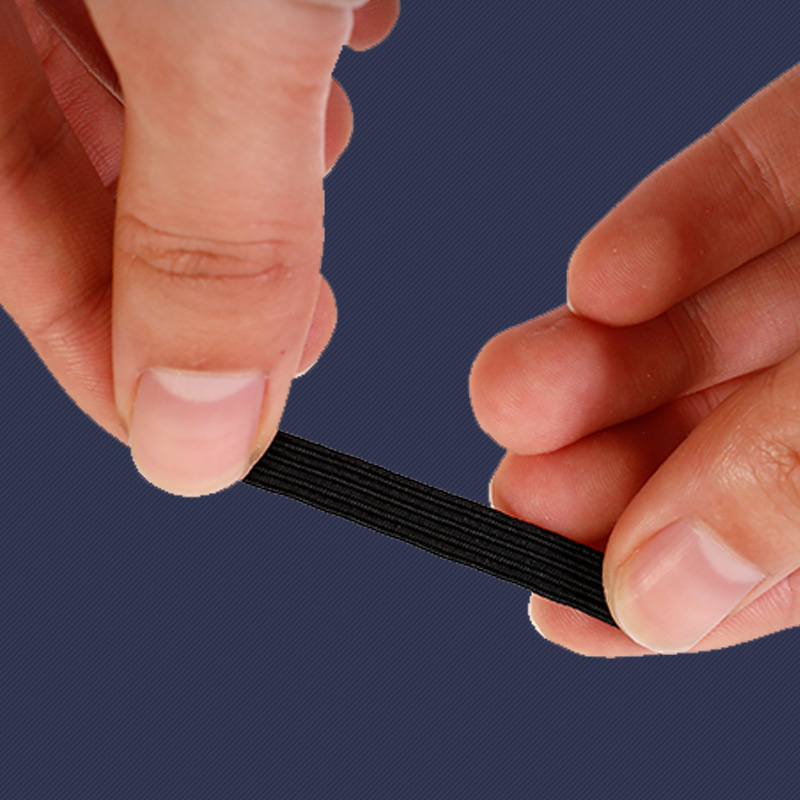 200Y 1//8/'/' 1//4/'/' Elastic Rope Band Rubber Tape Stretch String Ear Hanging DIY