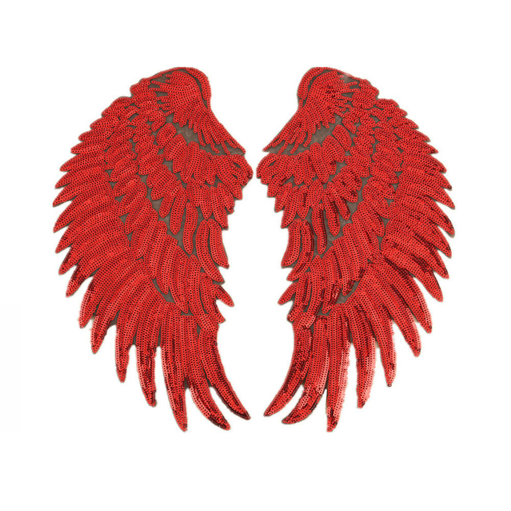 Parches de lentejuelas DIY alas de Ángel parches para niños ropa cosido  bordado motivo de parche pegatina de aplicación para tela 1 par -  AliExpress Hogar y jardín