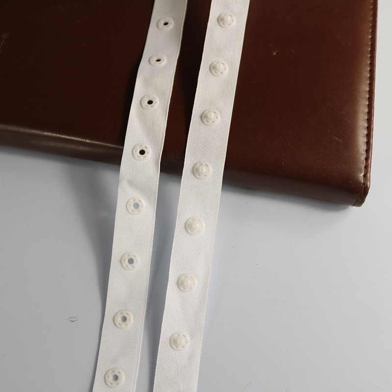 10 Yards Snap Tape Button Round Plastic Press Stud Fastener Baby Clothing Ribbon eBay