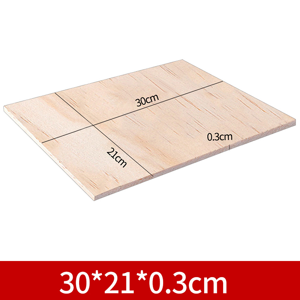 5Pcs 1/1.5mm Aviation Model Layer Board Plywood Plank DIY Wood Craft Material 